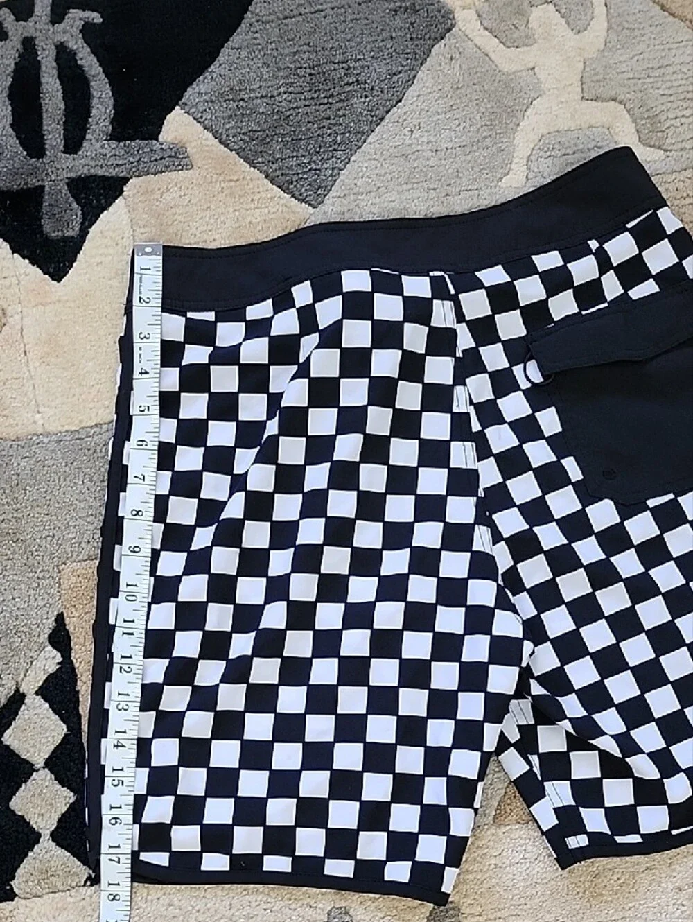 Nightmare Before Christmas Jack Skellington Checkered boardshorts Swim trunks